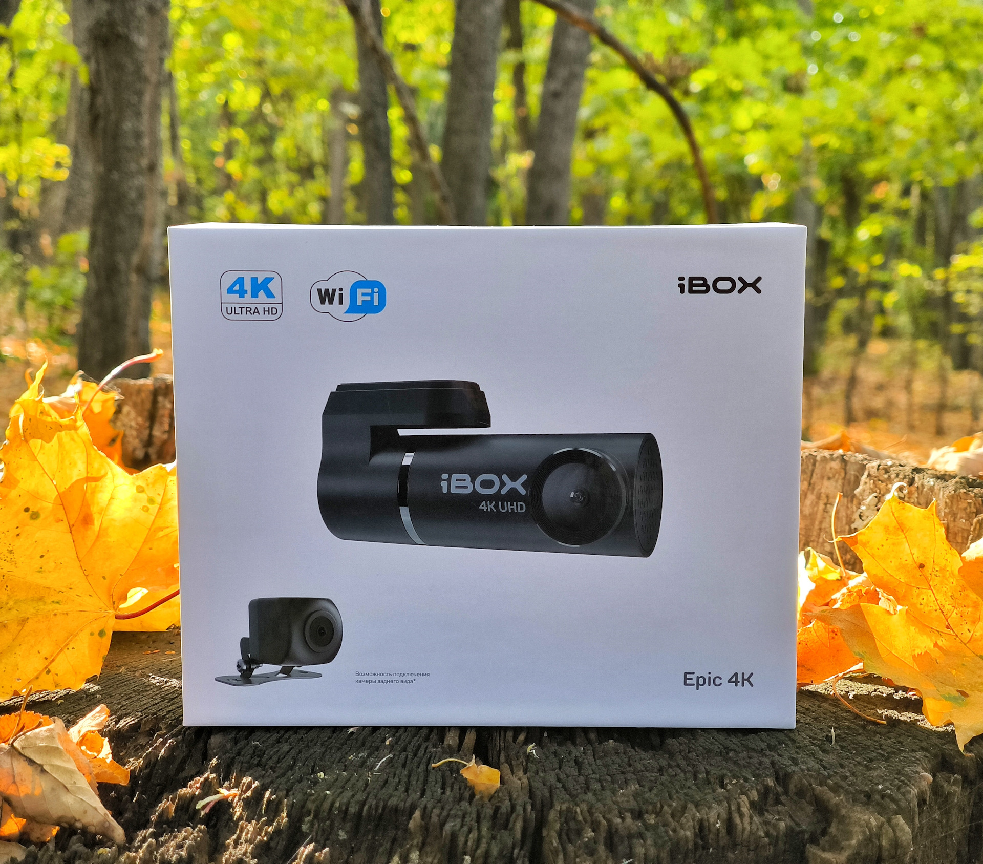 Видеорегистратор который легко спрячется за зеркалом. iBOX Epic 4K WiFi Dual 