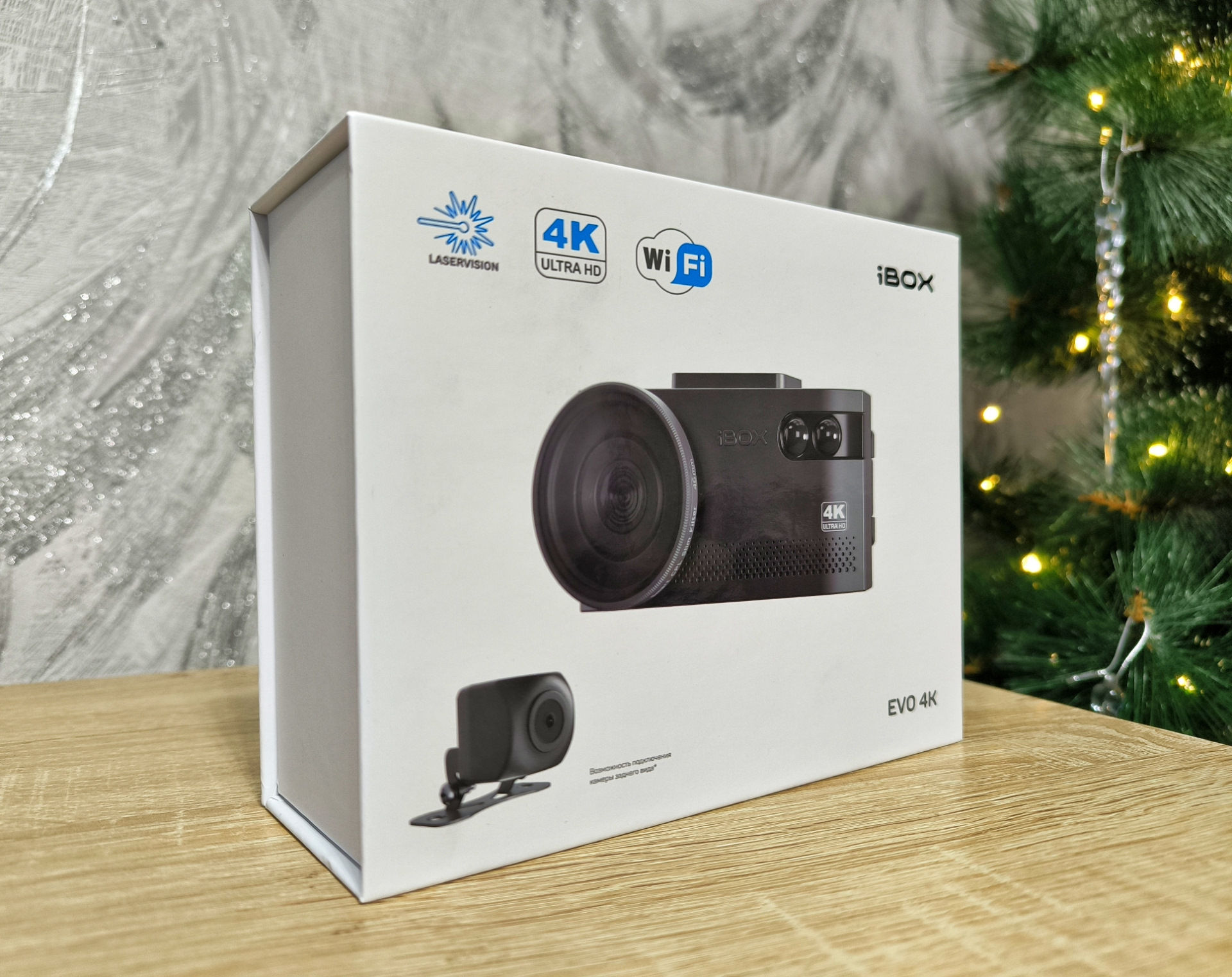 Топовое комбо с реальным 4К ✔️ iBOX EVO 4K LaserVision WiFi Signature Dual