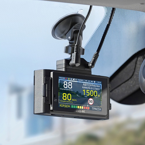 Видеорегистратор с радар-детектором iBOX EVO 4K LaserVision WiFi Signature Dual