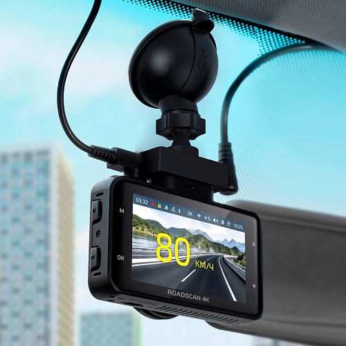 Видеорегистратор iBOX RoadScan 4K WiFi Dual