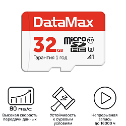 Карта памяти microSDHC DATAMAX High Endurance