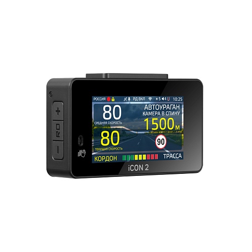 Видеорегистратор с радар-детектором iBOX iCON 2 LaserVision WiFi Signature Dual