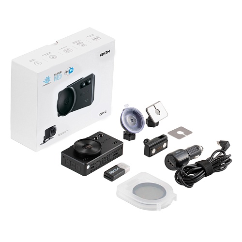 Видеорегистратор с радар-детектором iBOX iCON 2 LaserVision WiFi Signature Dual
