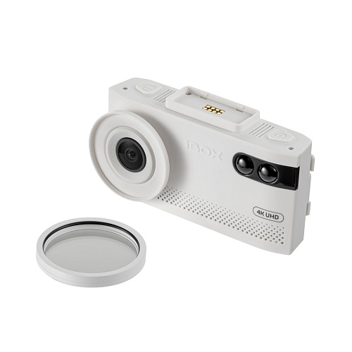 Видеорегистратор с радар-детектором iBOX EVO 4K LaserVision WiFi Signature Dual (White)