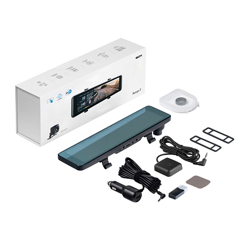 Видеорегистратор зеркало с радар-детектором iBOX Range 2 LaserVision WiFi Signature Dual