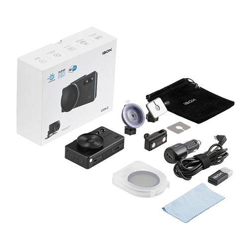 Видеорегистратор с сигнатурным радар-детектором iBOX iCON 2 LaserVision WiFi Signature Dual