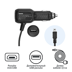 Адаптер питания iBOX mini USB+USB