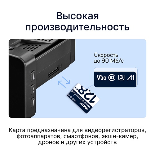 Карта памяти microSDXC 128GB iBOX Industrial Speed Card 