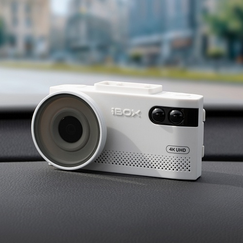 Видеорегистратор с радар-детектором iBOX EVO 4K LaserVision WiFi Signature Dual (White)