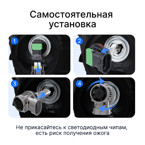 Светодиодные лампы iBOX VEGA H11